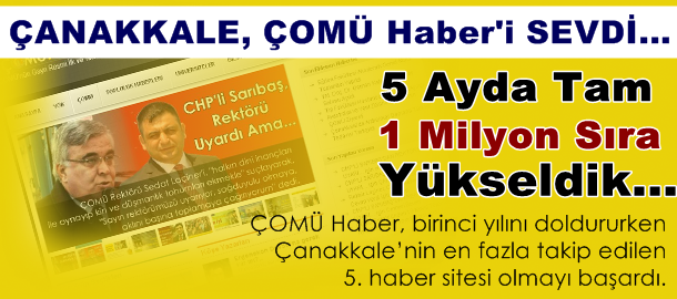 ÇOMÜ Haber, Çanakkale’nin En Fazla Takip Edilen 5. Sitesi
