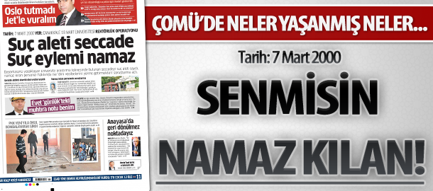Suç Aleti: Seccade, Suç Eylemi Namaz...
