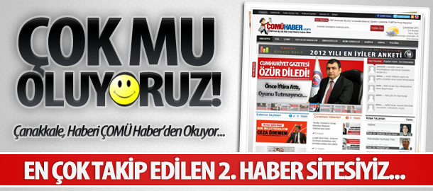 ÇOMÜ HABER, EN ÇOK TAKİP EDİLEN 2. HABER SİTESİ