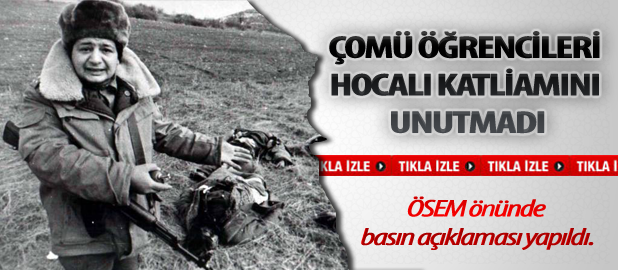 ÇOMÜ Öğrencileri Hocalı Katliamını Unutmadı