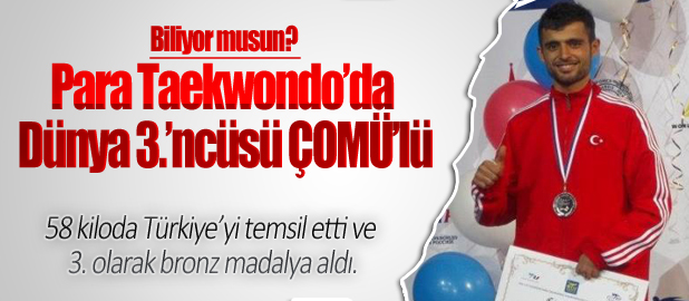  Para Taekwondo’da Dünya 3.’ncüsü ÇOMÜ’lü