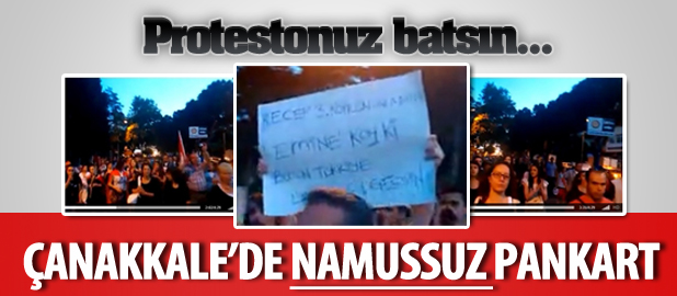 Çanakkale'de Namussuz Pankart
