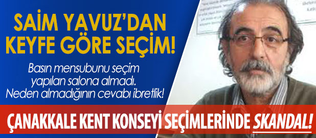 SAİM YAVUZ'DAN KEYFE GÖRE SEÇİM!