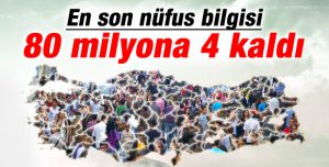 Türkiye'nin nüfusu 76 milyon 667 bin kişi oldu