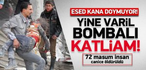 Halep'te 'varil' katliamı: 72 ölü!