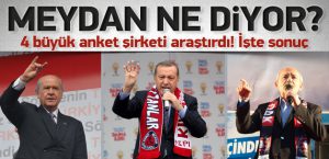 4 büyük anket şirketi mitingleri analiz etti