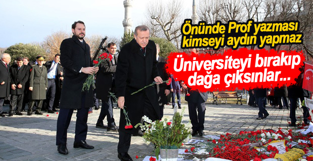 Erdoğan’dan akademisyenlere sert tepki