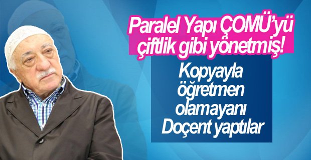 Paralel yapı ÇOMÜ’yü çiftlik gibi yönetmiş