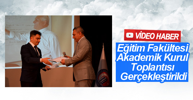 Eğitim Fakültesi Akademik Kurul Toplantısı Gerçekleştirildi