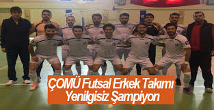 ÇOMÜ Futsal Erkek Takımı Yenilgisiz Şampiyon
