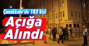Çanakkale’de 183 kişi açığa alındı