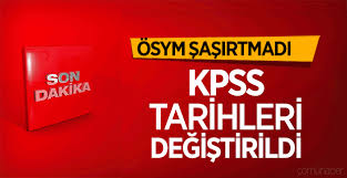 Son Dakika – ÖSYM KPSS Tarihini değiştirdi