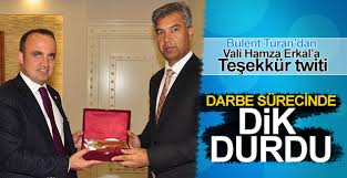 AK Parti Grup başkanvekili Bülent Turan’dan Vali Hamza Erkal’a teşekkür