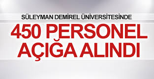 Süleyman Demirel Üniversitesi’nde 450 personel açığa alındı