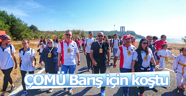 ÇOMÜ Maratonda Barışa koştu