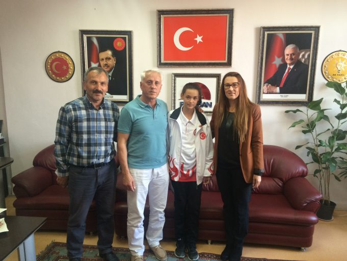 Avrupa şampiyonu sporcuya ödül