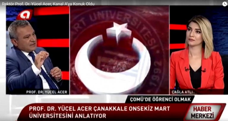 Rektör Prof. Dr. Yücel Acer, Kanal A’ya Konuk Oldu