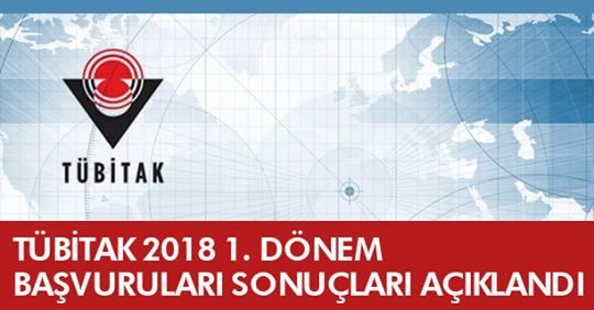 TÜBİTAK (ARDEB) 2018 1.Dönem Başvuruları Sonuçları Açıklandı