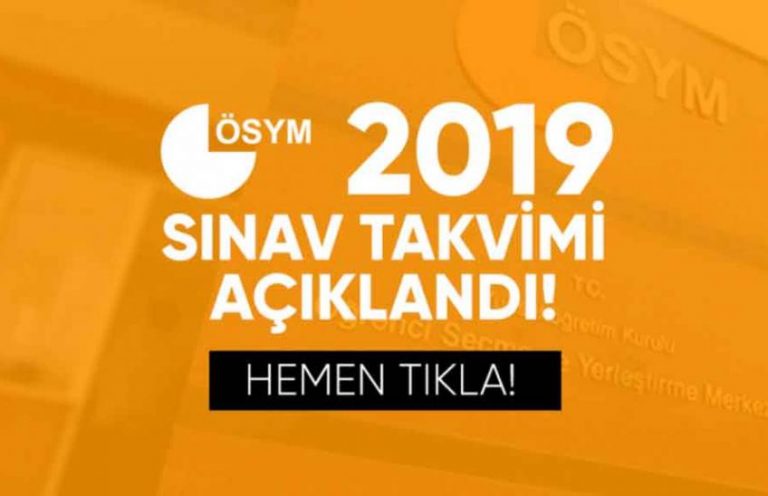 ÖSYM Sınav Takvimi – 2020 Görüntülemek İçin Tıklayın!